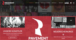 Desktop Screenshot of pavement.de
